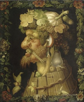 Otoño de 1573 Giuseppe Arcimboldo Bodegón clásico Pinturas al óleo